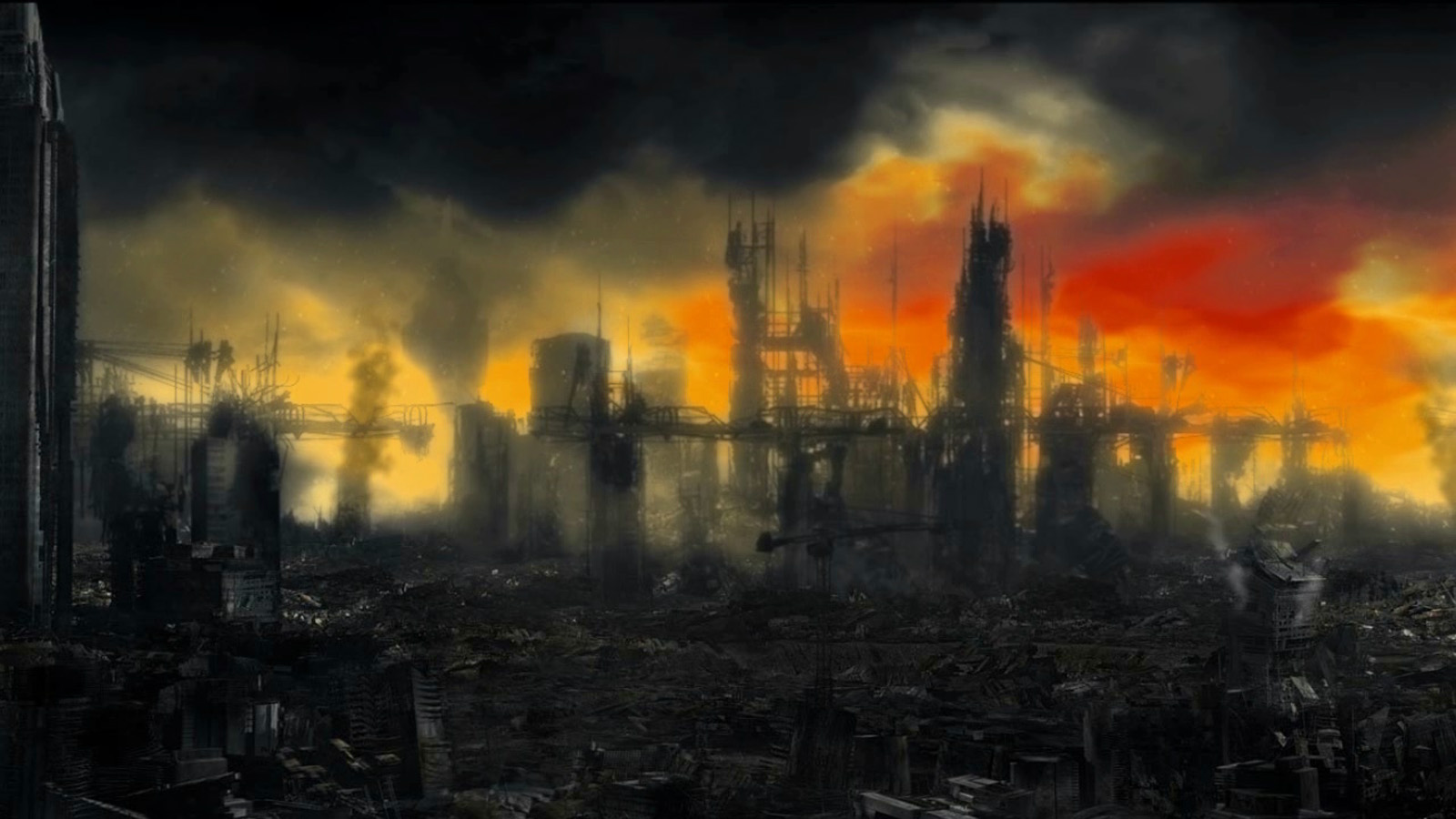 Разрушенный город