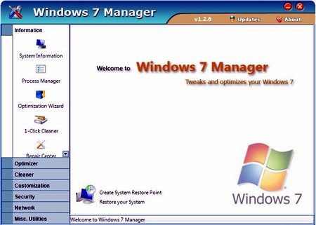 Windows 7 Manager 2.11