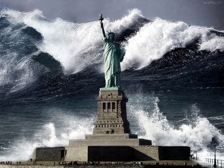 На New York надвигается мощный ураган «Айрин»