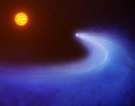 Обнаружена экзопланета с хвостом из водорода