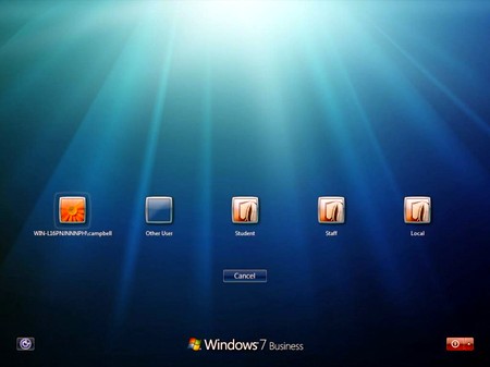 Отключение учетных записей при входе в Windows 7