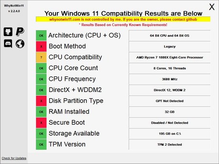 Утилита проверки совместимости вашего ПК с Windows 11